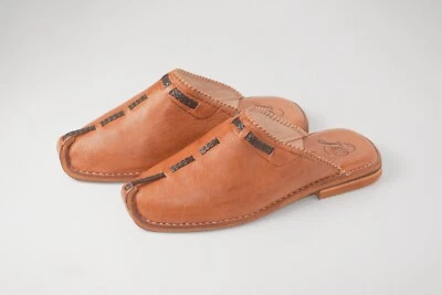 Moroccan Babouche Handmade Slippers Authentic BohoSlippers Traditional Moroccan - Image 1 of 4
