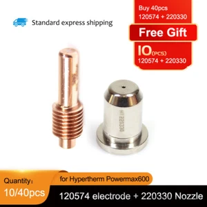 Boquilla 220330 electrodo de plasma 120574 10/40 piezas para Hypertherm 600/800/900FineCut
