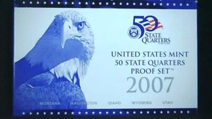 2007-S US Proof State Quarter Mint Set 5 Coins GDC Proof CN CLAD 21hct1002-3 - Picture 1 of 6