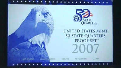 2007-S US Proof State Quarter Mint Set 5 Coins GDC Proof CN CLAD 21hct1002-3 - Image 1 of 4