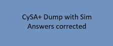 CySA+ (CS0-002) Test Dump w Sim - Corrected Answers