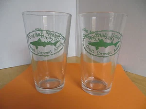 Dogfish Head Ale Beer / Pub Glasses (2) Pair  Barware Advertising - Picture 1 of 3