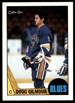 1987-88 O-PEE-CHEE DOUG GILMOUR ST. LOUIS BLUES #175 NM - Image 1 of 2