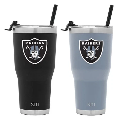 2 - 32oz Las Vegas Raiders Simple Modern Cruiser Tumblers Cover
