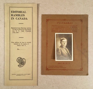 Kingston NY: 1920-21 Ephemera of JAY E. KLOCK Publisher DAILY FREEMAN NEWSPAPER - Picture 1 of 5