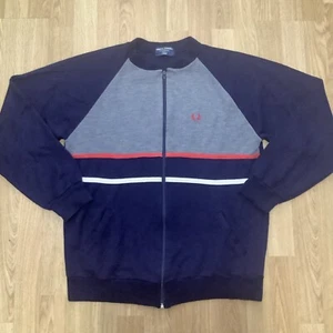 Chaqueta Cardigan Fred Perry Vintage Años 80 - Retro Mod Ska Polo - Hecha en Inglaterra L - Imagen 1 de 14