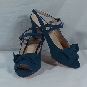 Women's Chelsea Crew Lady Micro Suede Heel - Blue - Size: 7 - NIB - Free Ship! - Picture 1 of 8