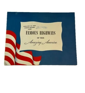 Famous Highways of this Amazing America libretto Greyhound Northwest Trail 1946 - Foto 1 di 5