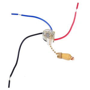 3 Wires Ceiling Fan Wall Light Lamp Replacement Pull Chain Cord Switch Controler - Picture 1 of 3