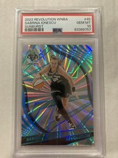 Sabrina Ionescu PSA 10 2022 Panini WNBA Revolution Sunburst /75 Liberty #45
