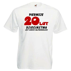 Camiseta polaca 20 lat Polonia Koszulka smieszna divertida Polska prezent 20 urodziny - Imagen 1 de 5