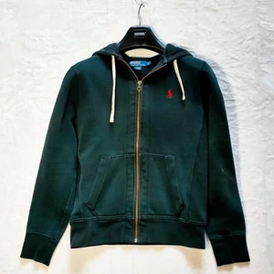 Polo Ralph Lauren Full Zip Fleece Hoodie Black Mens Small - Picture 1 of 7