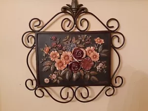 Kimberly Polson Floral Home Design Wall Art Sculpture Placque Decor - Picture 1 of 8