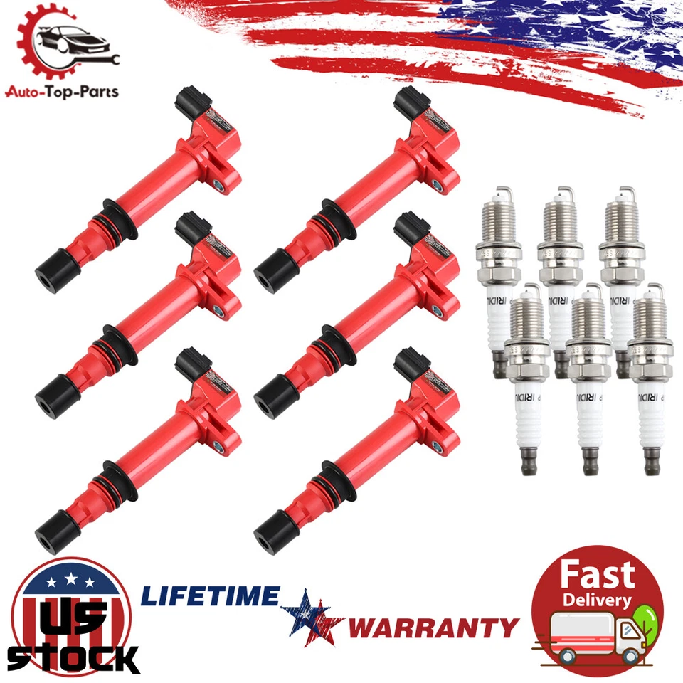 For 2006 2007 Mitsubishi Raider 3.7L / 4.7L UF-270 Ignition Coils & Spark Plugs - Image 1 of 4