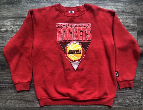 Houston Rockets Starter Vintage Crewneck Sweater Youth Sz XL (18-20) Cover