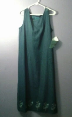 VESTIDO VAQUERO JANE ASHLEY PETITE JERSEY - TALLA PETITE PEQUEÑO **NUEVO CON ETIQUETAS** Foto 1 de 4