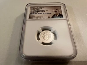 2017-S SILVER ROOSEVELT DIME FIRST RELEASE NGC PF70 U.C. PORTRAIT LABEL TOP POP - Picture 1 of 4