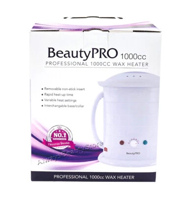 1L BeautyPro Wax Pot Heater Warmer 1000CC Hard or Strip Waxing  Pot Aussie No1 - image 1 of 4