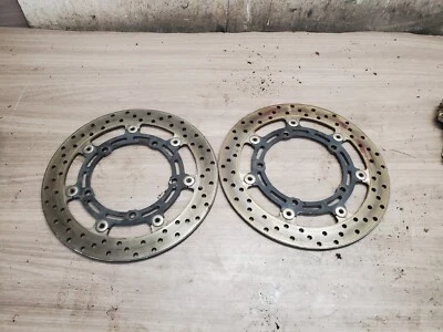 Yamaha FZ6 FZ 600 FZ 2008 6 rotores de freno delanteros rotor izquierdo y derecho Foto 1 de 4