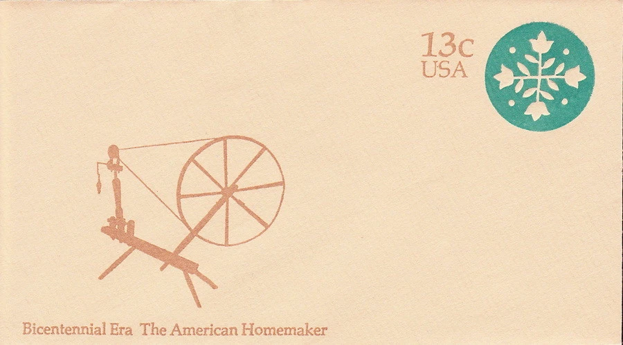 US Postal Stationery Scott # U572 Mint Entire - 13 Cents Homemaking Bicentennial - Image 1 of 1