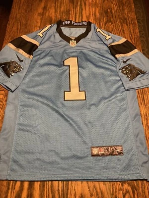 Camiseta Cam Newton Carolina Panthers NIKE ON FIELD costurada tamanho 40 EXCELENTE.! - Imagem 1 de 4