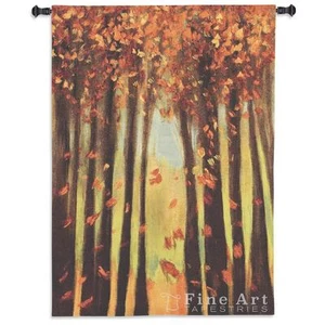 40x53 COLORS OF FALL II Tree Leaves Autumn Nature Tapestry Wall Hanging - Picture 1 of 1