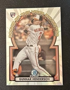 Gunnar Henderson 2023 Bowman Chrome Rookie Of The Year Favorites RC Orioles - Picture 1 of 1