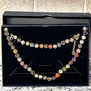 Cornaro Murano venezianische Kunst Glasperlen Halskette & Armband Set NEU 8a - Bild 1 von 6