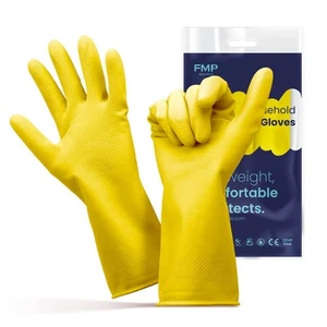 Cleaning Gloves, 12 Pairs Rubber Gloves for Washing Dishes, Non-Slip Dishwash... - Picture 1 of 7