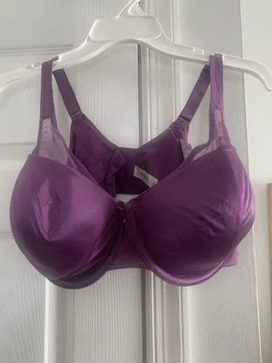 Sujetador con aros Layne Bryant Cacique 46C Illusion cobertura completa púrpura nuevo con etiquetas Foto 1 de 4