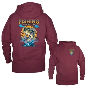 Fishing Club Legends Barschangeln Outdoor Sport Pullover Hoodie - Bild 1 von 14