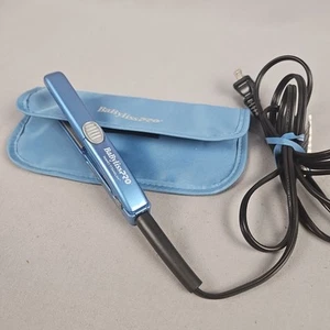 Babybliss Pro Nano Titanium Flat Iron 1/2” with Travel Pouch Case Tested Works - Picture 1 of 6