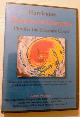 New DVD Hurricanes Jeanne & Frances "As They Happened' Documentary Rare Foto 1 de 2