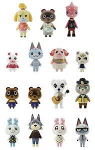 BANDAI Animal Crossing Figures - flocked - 4.5cm tall 22 to collect - 1 supplied - Picture 1 of 26