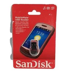 SanDisk MobileMate USB 2.0 Reader Micro SD/HC/XC Cards Travel Size - Picture 1 of 2