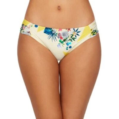 Kenneth Cole Para Mujer 238827 Tropical Faja Tab Bikini Parte Inferior Traje de Baño Talla M Foto 1 de 2