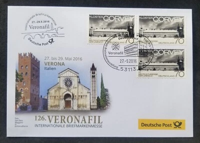 [SJ] Germany Imperial Abbey Of Corvey 2016 Heritage (FDC) *Veronafil - Image 1 of 4