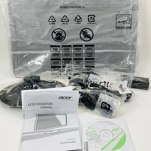Acer S200HQL 19.5" CB 1080p 60Hz LED Backlit LCD Monitor VGA BRAND NEW COMPLET - Picture 1 of 13