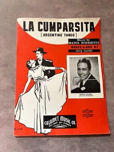 Spartiti musicali vintage 1937 La Cumparsita tango argentino / Matos Rodrieyev / chitarra - Foto 1 di 4