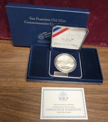 2006 S  San Francisco Old Mint Commemorative Proof Silver Dollar . - Image 1 of 4