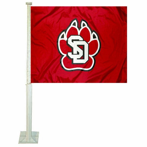 South Dakota Coyotes Car Auto Window Flag Cover