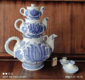 Vintage Set Of Porcelain Teapots USSR Kitchen Home Tea Sets Serveware Collectibl - Picture 1 of 12