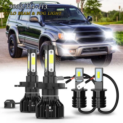 Faro LED alto/bajo para Toyota 4Runner 1999-2002 -4 piezas 6000K + bombillas antiniebla Foto 1 de 4
