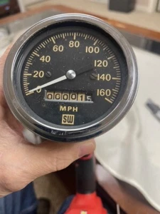 SHELBY COBRA Vintage Stewart Warner 0-160 MPH Speedometer - Picture 1 of 7
