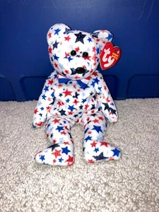 TY Beanie Baby - RED, WHITE & BLUE - Picture 1 of 2