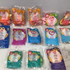 13-McDonald’s Ty Beanie Babies 1998,1999,2000 Factory Sealed - Picture 1 of 9