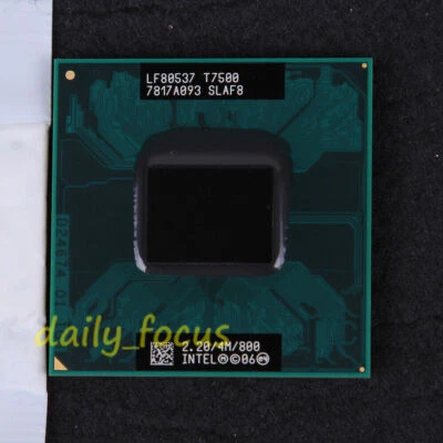 Intel Core 2 Duo T7500 SLAF8 2.2 GHz LF80537GG0494M CPU Processor 800 MHz - Image 1 of 2