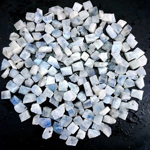 Lote áspero de piedra lunar arco iris natural de 1576 quilates tamaño 10x11-10x25 mm #R-12608 - Imagen 1 de 6
