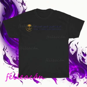T-shirt americana logo Saudi Arabian Airlines nuova divertente taglia dalla S alla 5XL - Foto 1 di 5