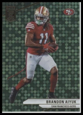 2024 Donruss Elite #41 Brandon Aiyuk Green Disco - Image 1 of 2
